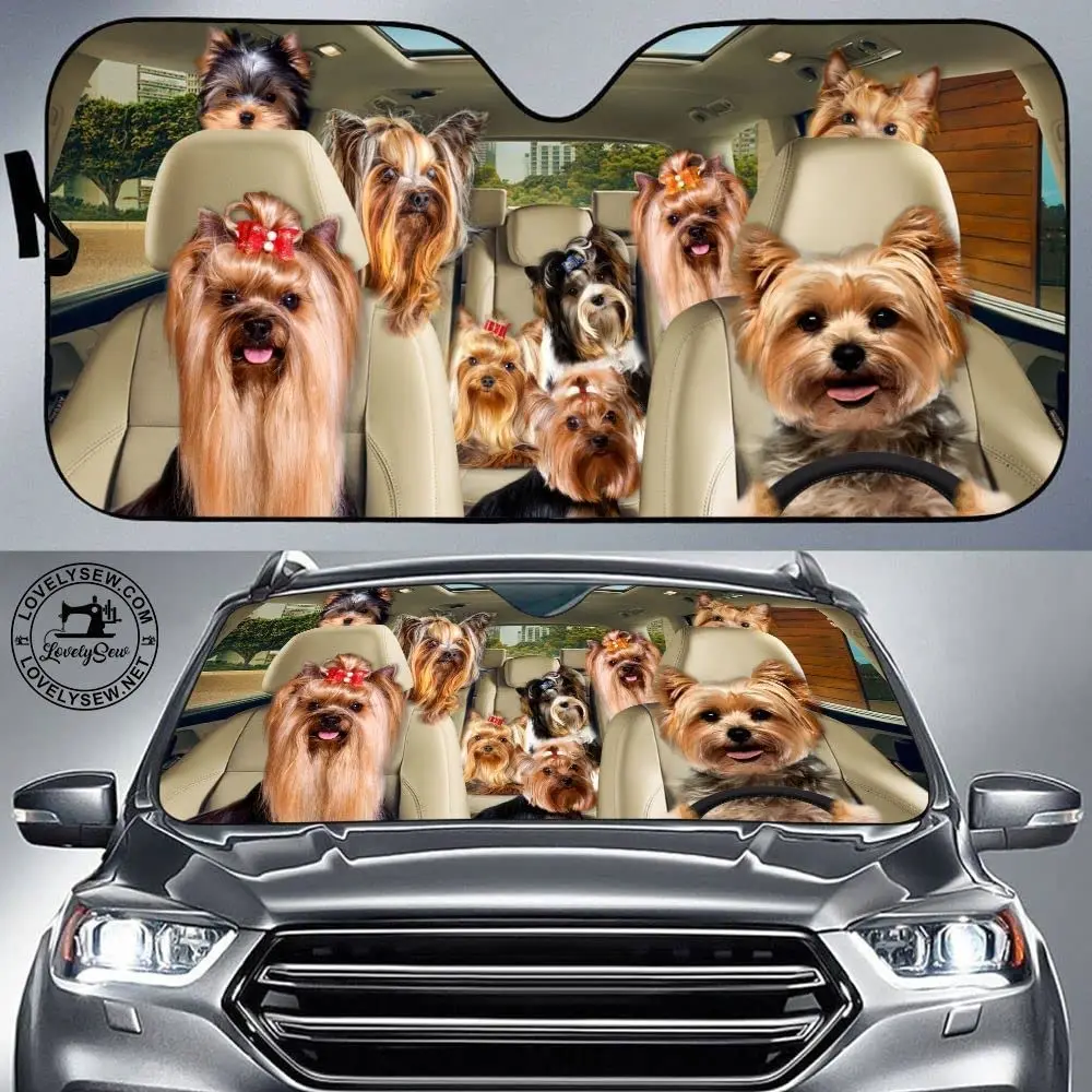 Рисунок 2 - Автомобильный солнцезащитный козырек Yorkie Terrier