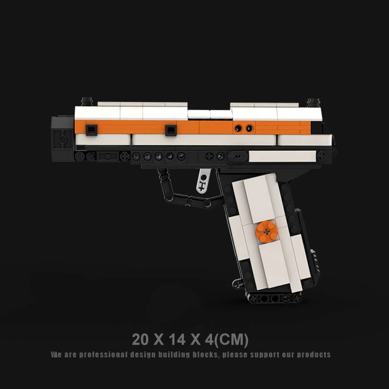 MOC M1911 кирпичи 45 пистолет Оригинальное поле боя классические военные