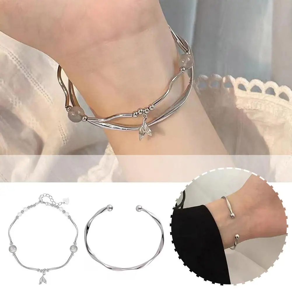 Складной и в ношении JueziCold безразмерный стиль новый нишевый браслет витой