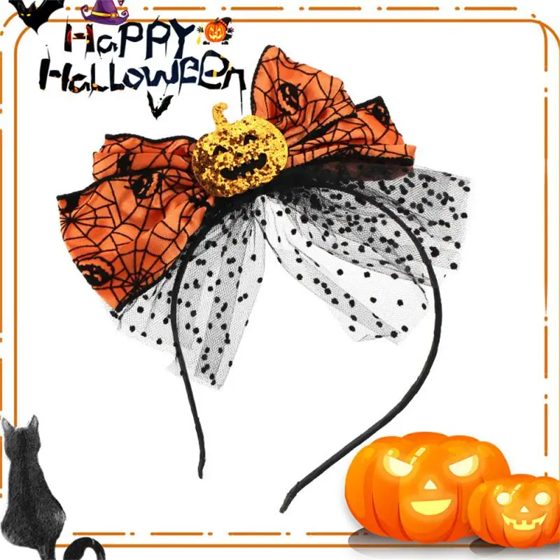 

Unique Design Party Haircard High Quality Material Funny Hairband Great For Halloween Parties Pumpkin Spider Web Headband Spider