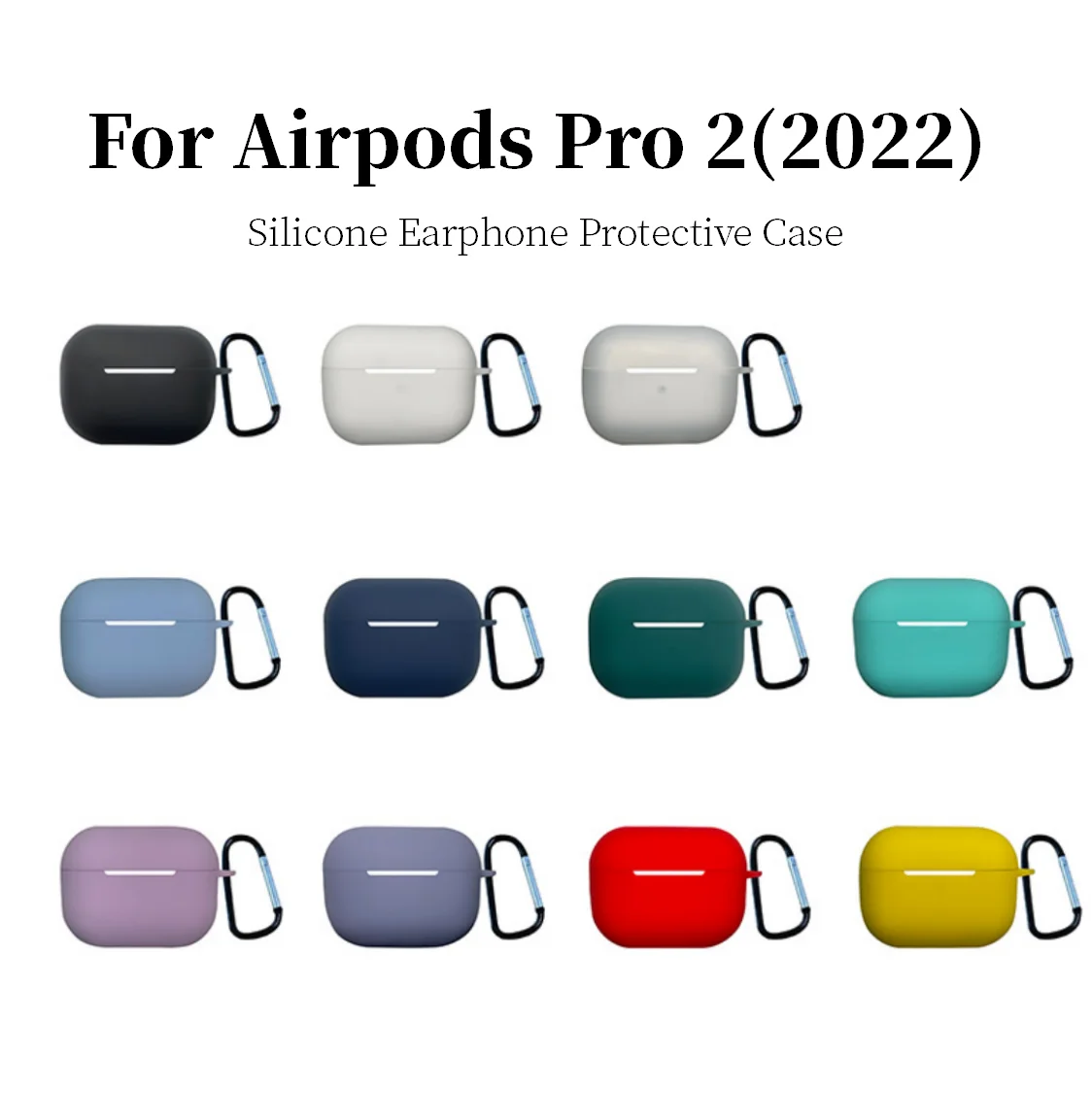 

Силиконовый чехол для наушников Apple Airpods Pro 2, защитный чехол для беспроводных Bluetooth наушников Apple Air Pods Box