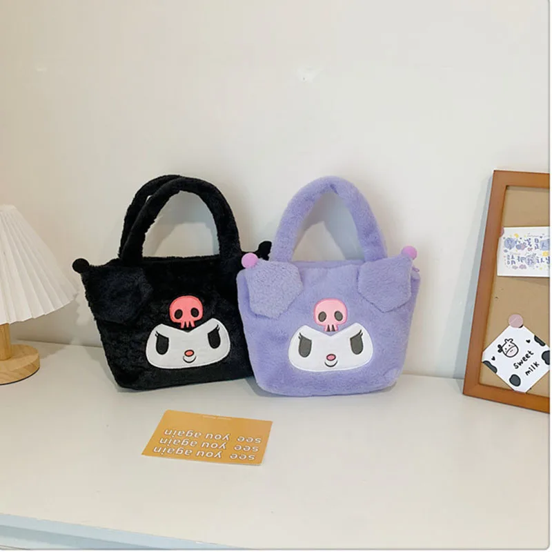 

Новинка, плюшевая сумка-мессенджер Hellokittys, мультяшная Sanrios Kuromi, симпатичная сумка-тоут «Моя Мелодия», «кайминтол», сумка для коррекции испра...