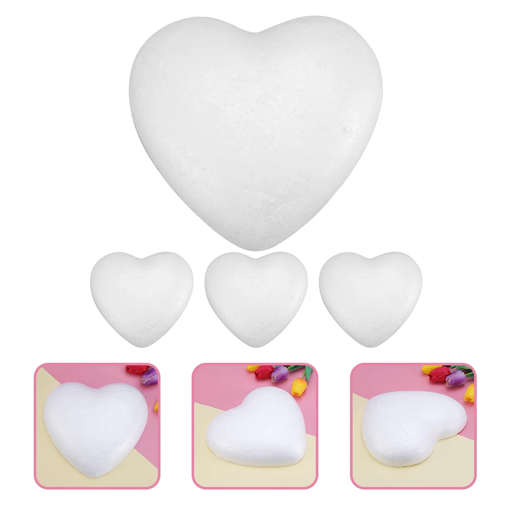

4Pcs Craft Hearts DIY Modeling Heart Flower Arranging Heart Wedding Decor
