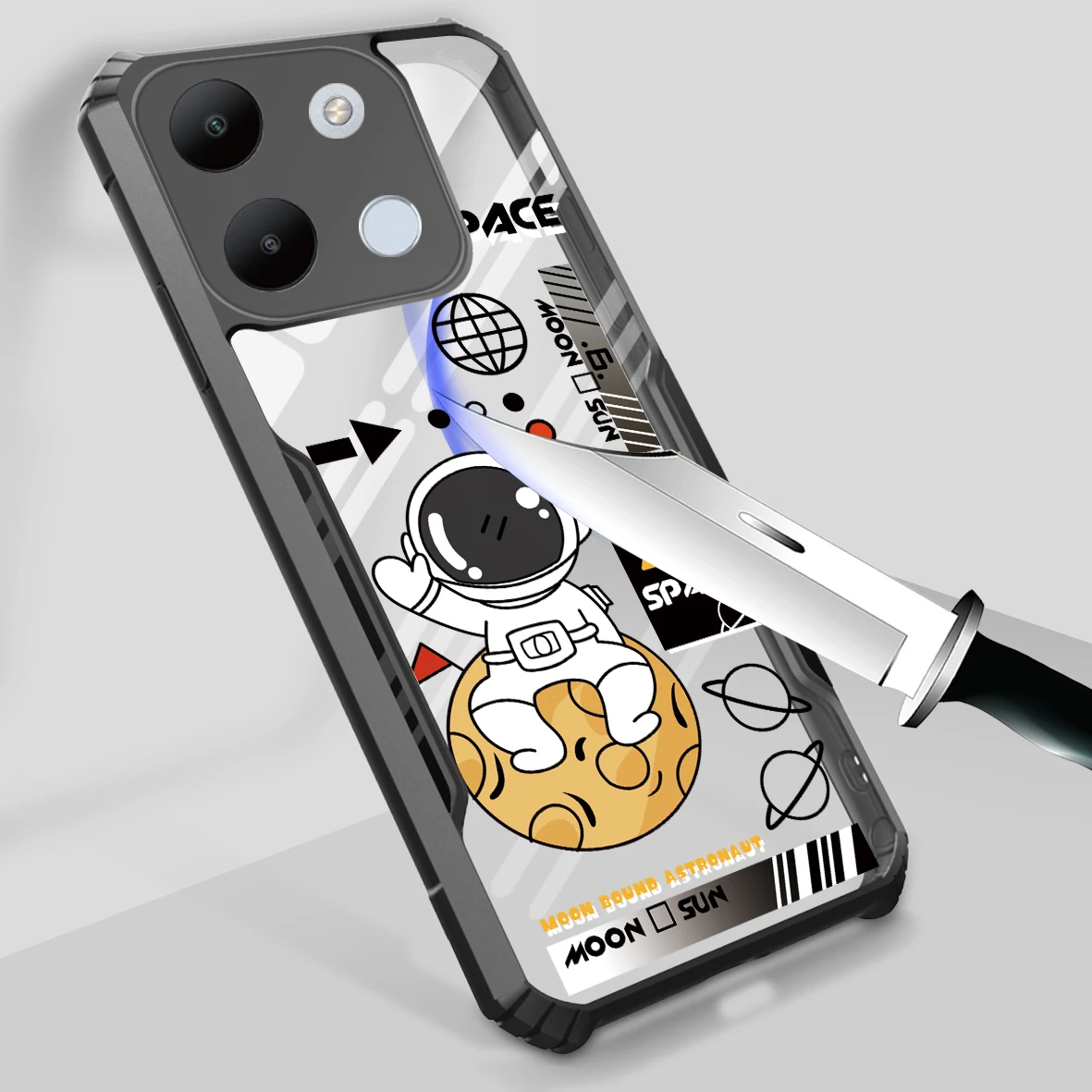 Для itel P65 P55 Plus P55+ NFC P55T RS4 A70 A60S A50 S24 S23 S23+ Прозрачный чехол для защиты от падения 05