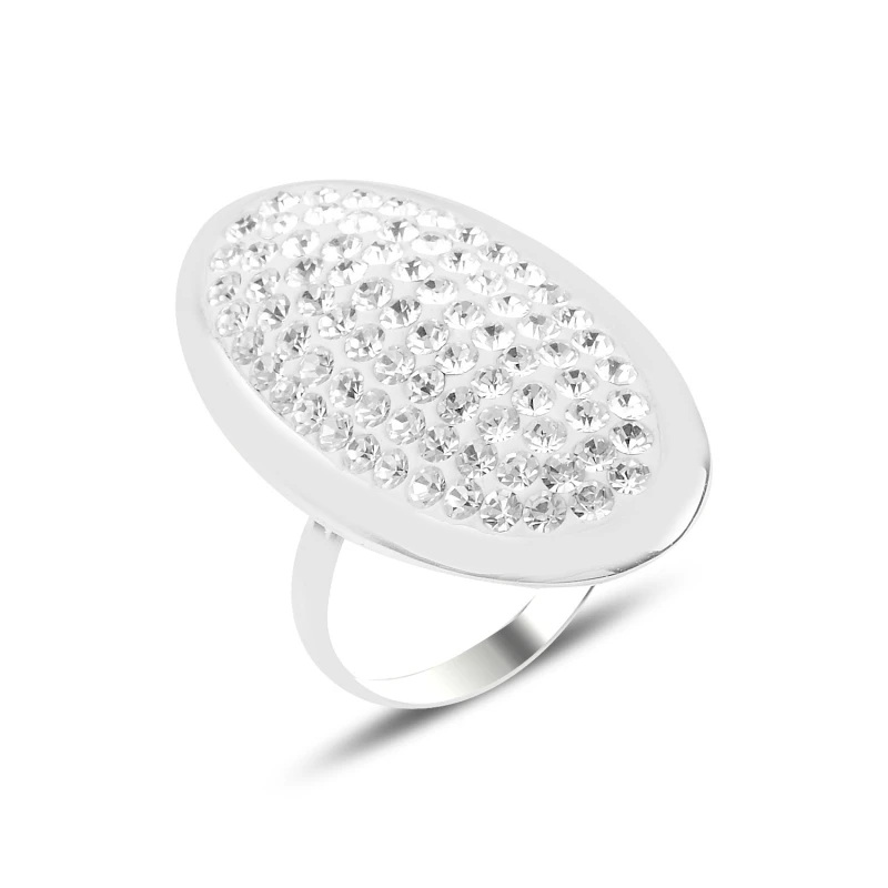 

Серебряное 925 пробы кольцо из циркония