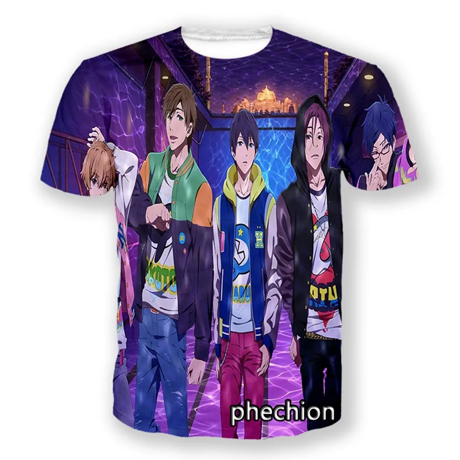 

Модная свободная футболка Phechion с коротким рукавом для мужчин и женщин, повседневная спортивная летняя одежда в стиле хип-хоп, A182