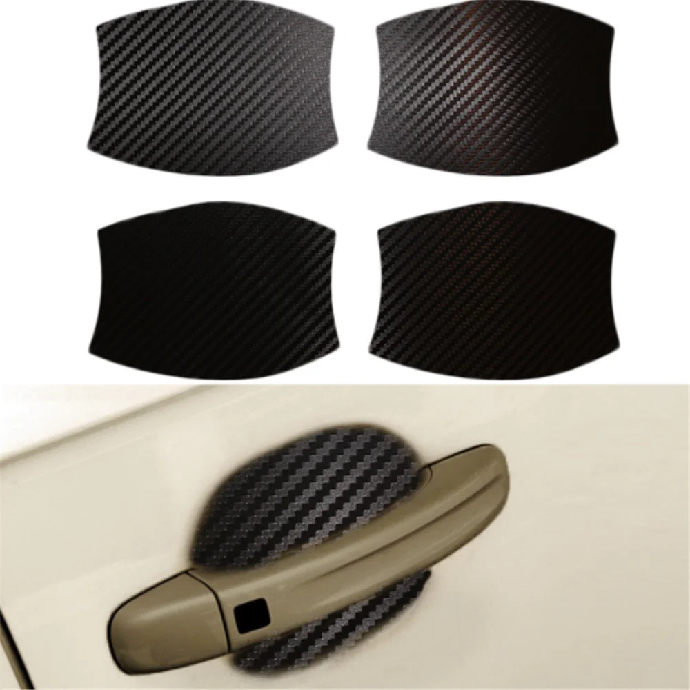 

car carbon fiber door handle wrist sticker for Toyota Allion Corolla iM E170 E140 E150 3 Mark 2 Mark X Matrix 1 2 Platz