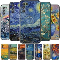 van gogh oil painting phone cover hull for samsung galaxy s6 s7 s8 s9 s10e s20 s21 s5 s30 plus s20 fe 5g lite ultra edge