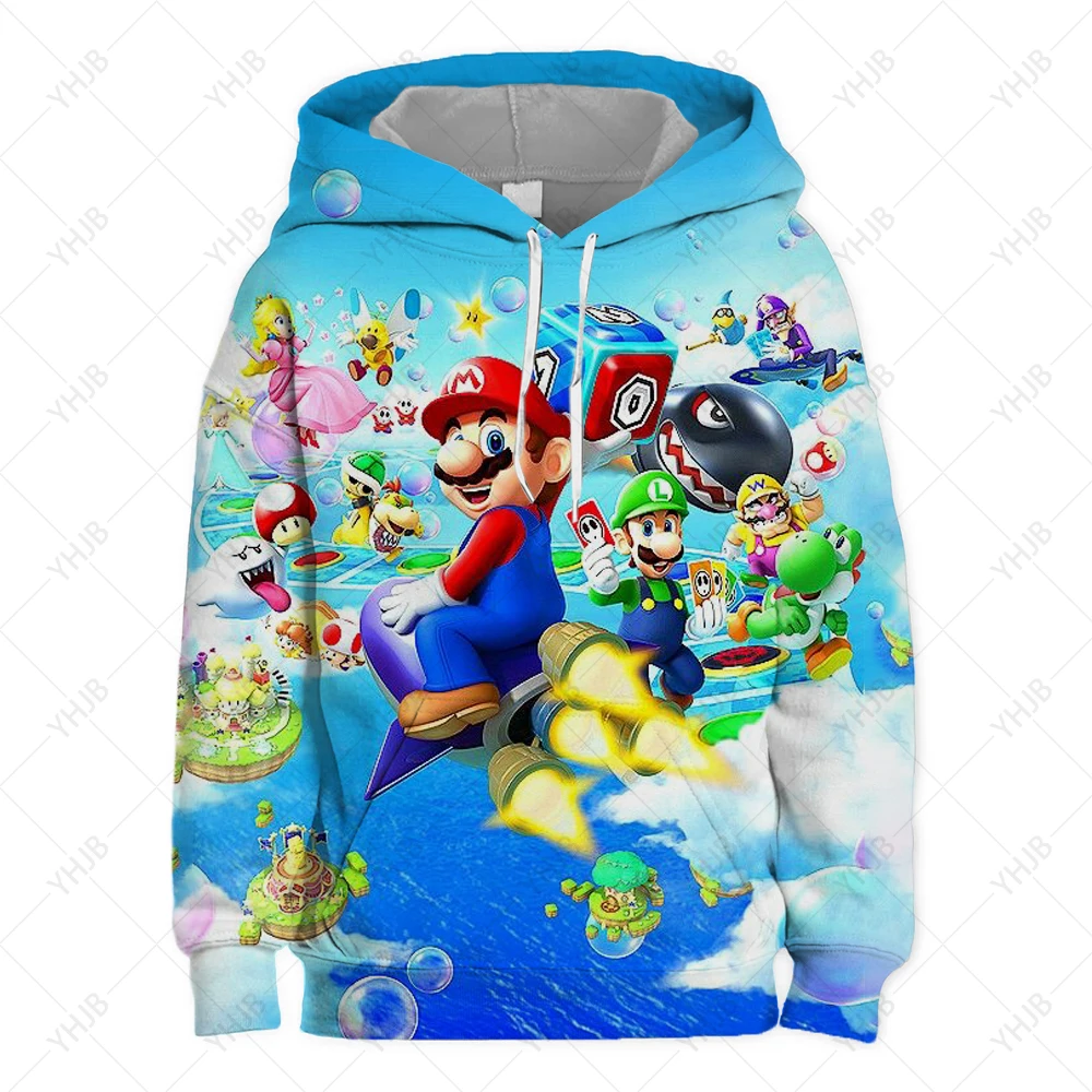 

Детская толстовка с длинным рукавом и 3D-принтом, на Возраст 4-14 лет