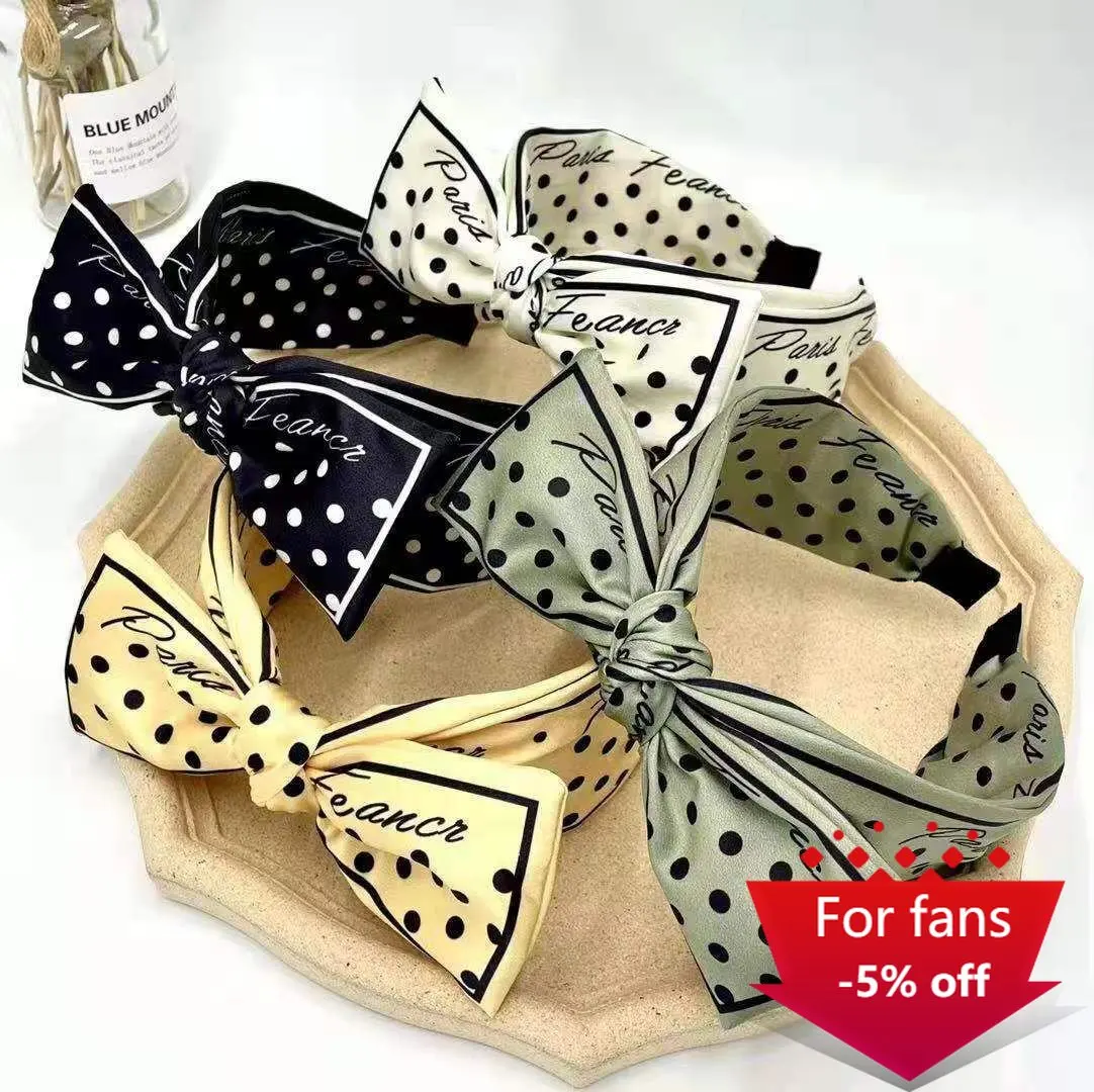 

Hair Hoop and Hairpin for Women Bezel Bow Headdress Simple Wide Brim Pressed Hair Wave Point Hairpin Hair Bands Accessories