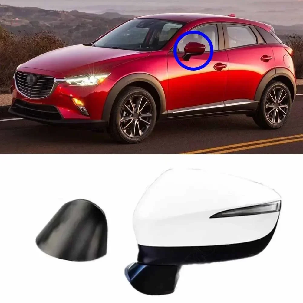 Левая задняя крышка автомобильного Зеркала для Mazda CX-3 2016-2019 CX-5 2015 2016 зеркала