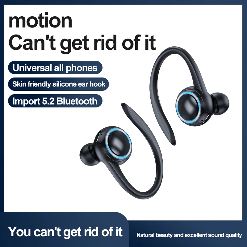 t10 tws wireless headphones touch stereo headphones bluetooth 5 2 sports waterproof earbuds with microphone free global shipping