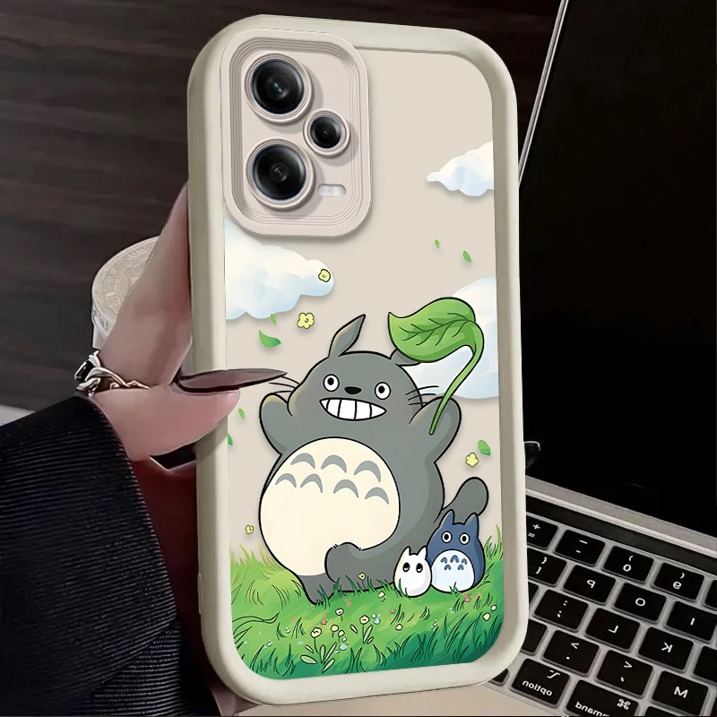 Прекрасный чехол T-TotoroS для Xiaomi Redmi Note 13 12 11 Pro Plus 4G 5G 12S 11S 10S 10 9 9S 14C 13C 12C A3 Силиконовый