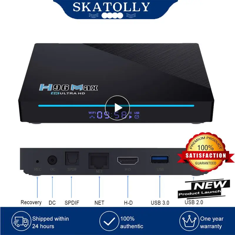 

Media Player H96 Max Rk3566 Remote Control Smart Tv Box Set-top Box For Google Play Youtube Tv Box High-speed 4gb Ram 4gb 32gb