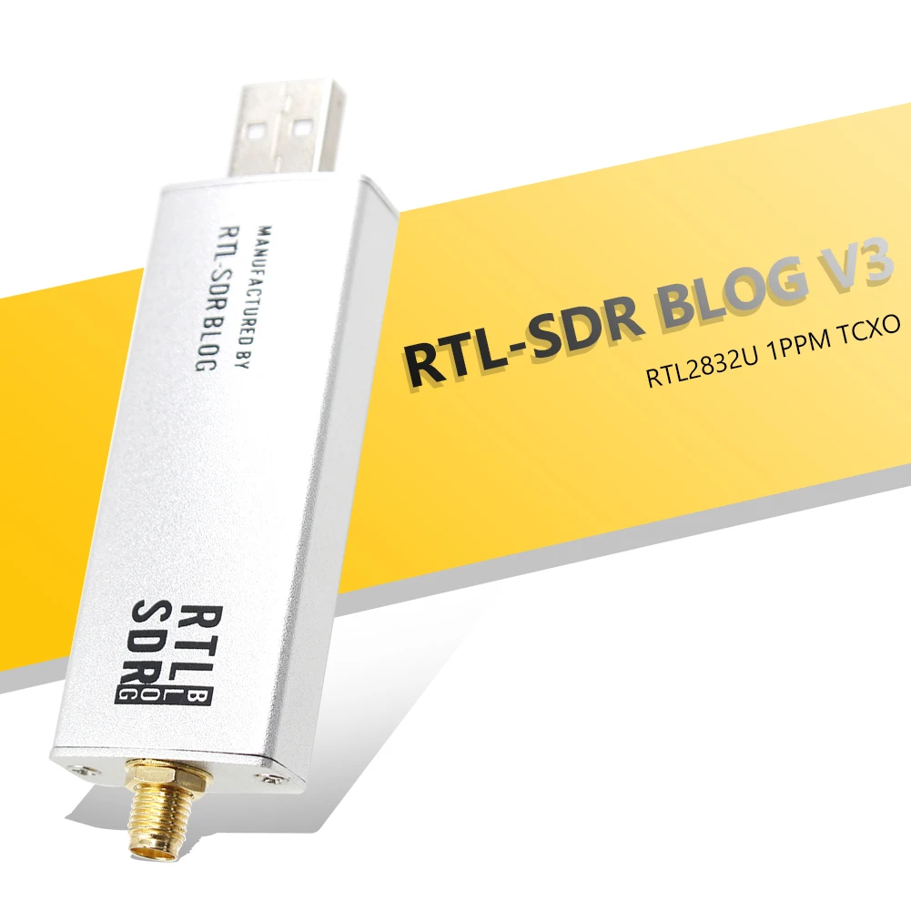 

RTL-SDR Blog RTL SDR V3 R820T2 Tuner RTL2832U 1PPM TCXO SMA F Connector Software Defined Radio Receiver Dongle 2022 New