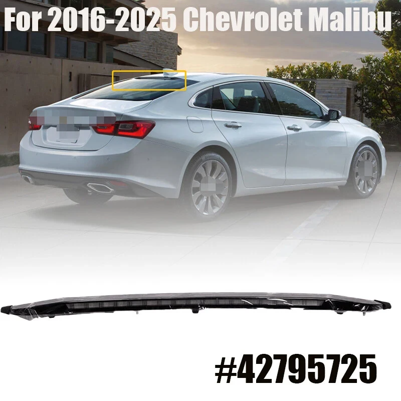 

Автомобильный третий стоп-сигнал, крепление высокого уровня, сигнальная лампа для Chevrolet Malibu 2016-2025, дополнительный стоп-сигнал 42795725