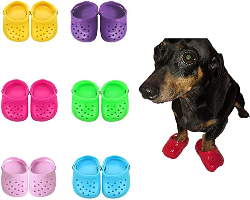 Pet Supplies Crocs for Dogs and Sandals for Dogs Small Pet Non-slip Shoes Heart Type Wear-resisting Crocs Pet Products