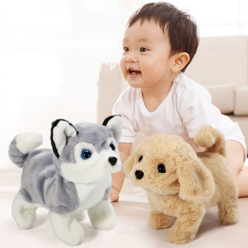 18CM Perro Peluche Robot Puppy Plush Toys Interactive Cute Dog Funny Wagging Shaking Birthday Dancing for Kid and |