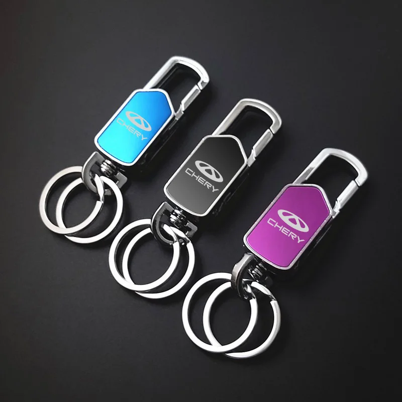Фото Модный металлический брелок-ключница для Chery Tiggo 7 Pro 8 4 5 3 2 T11 5X Amulet QQ IQ Fulwin Arrizo 5, аксессуар для ключей №5