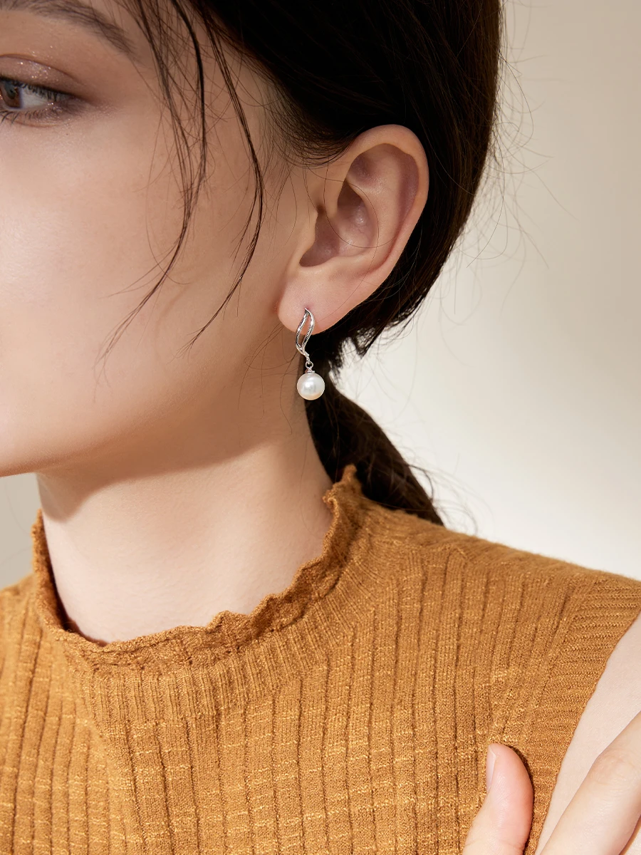 Серьги-гвоздики Eolo Silver с жемчугом женские серьги-гвоздики из стерлингового