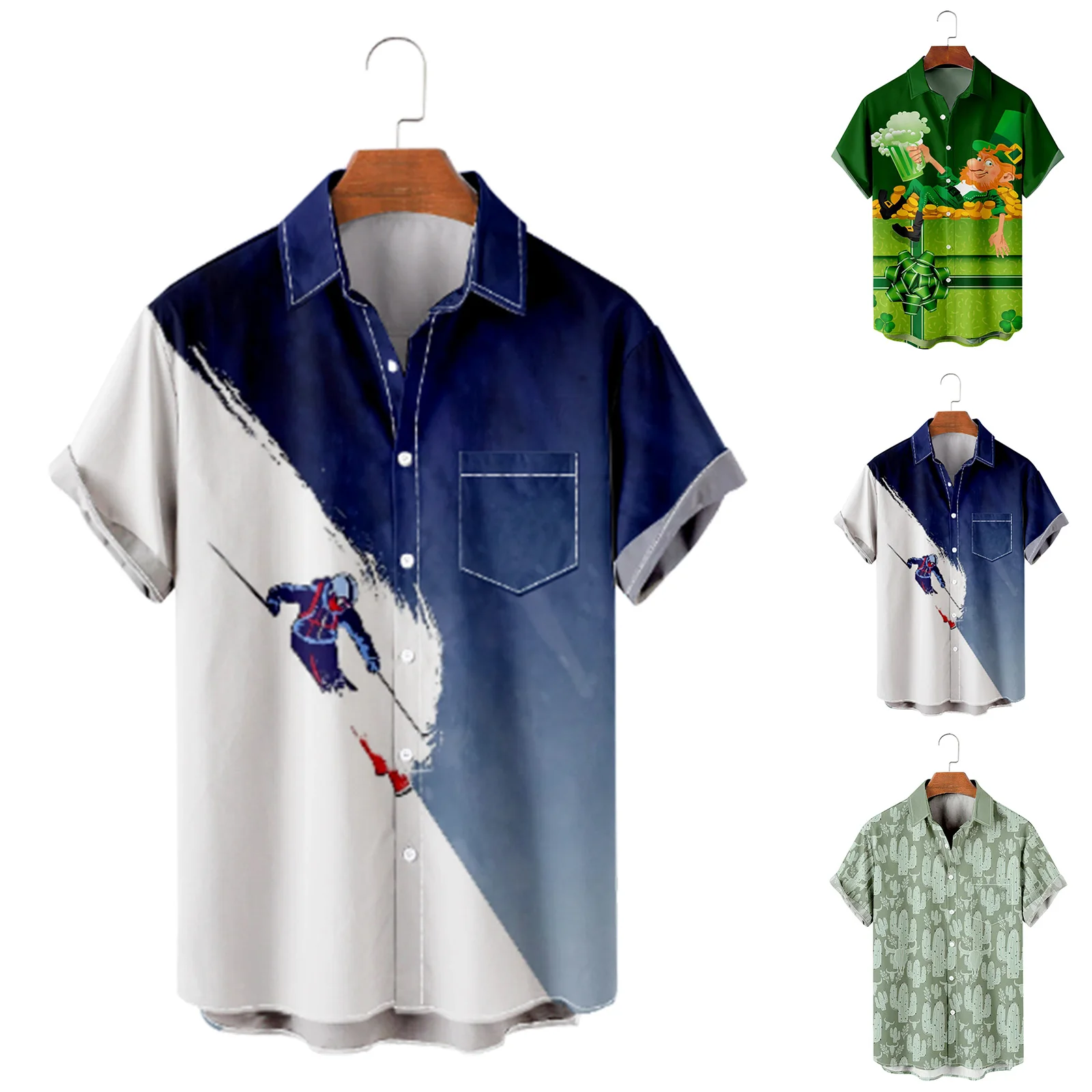 

2023 3D Print Painting Floral Hawaiian Shirt Men Women Turn Down Collar Cardigan Street Wear Blouse Tops For Spring Autumn