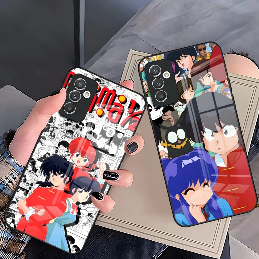 Мультяшный телефонный чехол Ranma для Samsung S20 S30 S21 A34 A54 A53 M54 A24 Note 20 10 Pro Ultra Plus