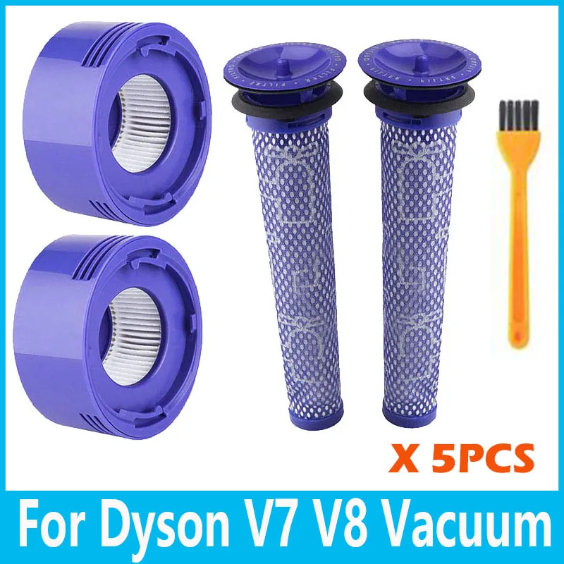 

Vacuums Spare Part Replacement Filter Set Pre-Filters HEPA Post-Filters For Dyson V7 V8 Absolute Animal Cordless Vacuum Cleaners