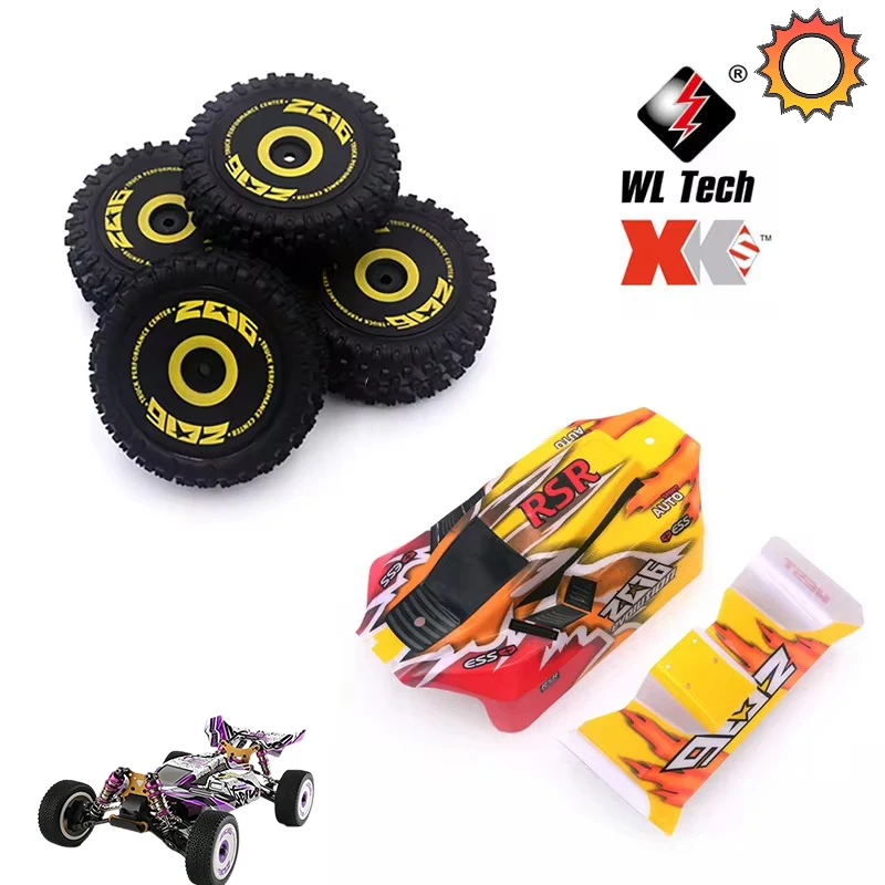 Оригинальные WLtoys 144001 144010 переднее колесо задние шины Корпус кузова автомобиля