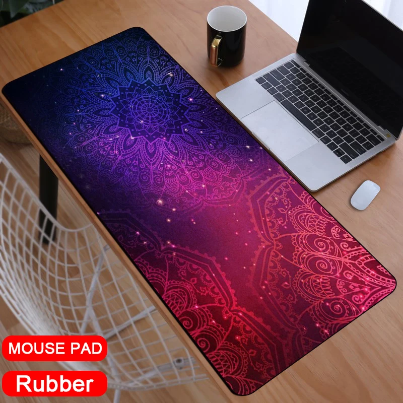 gaming mouse pad mandala large mause mat for pc computer big mousepad xxl carpet surface gamer pad laptop keyboard desk mat 2021 free global shipping
