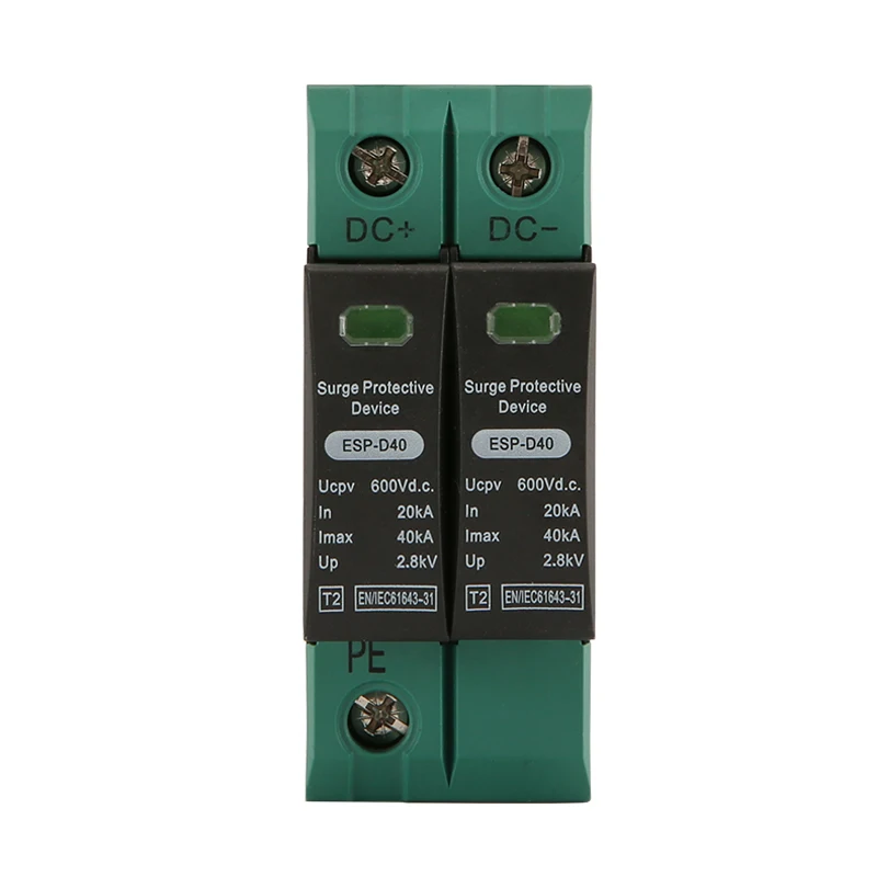Домашний стабилизатор напряжения XIONGISOLAR 2P Din Rail DC SPD 600V (20KA ~ 40KA)