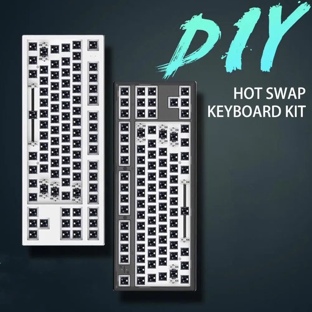 

MK870 Single-mode Mechanical Keyboard Customization RGB Hot-plug Kit Macro Programming Axis Game 87-key Keyboard DIY Q1I1