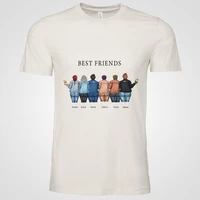 best friends gifts print tshirt women personalised friends portrait cartoon unisex t shirt fashion custom women bestie tee