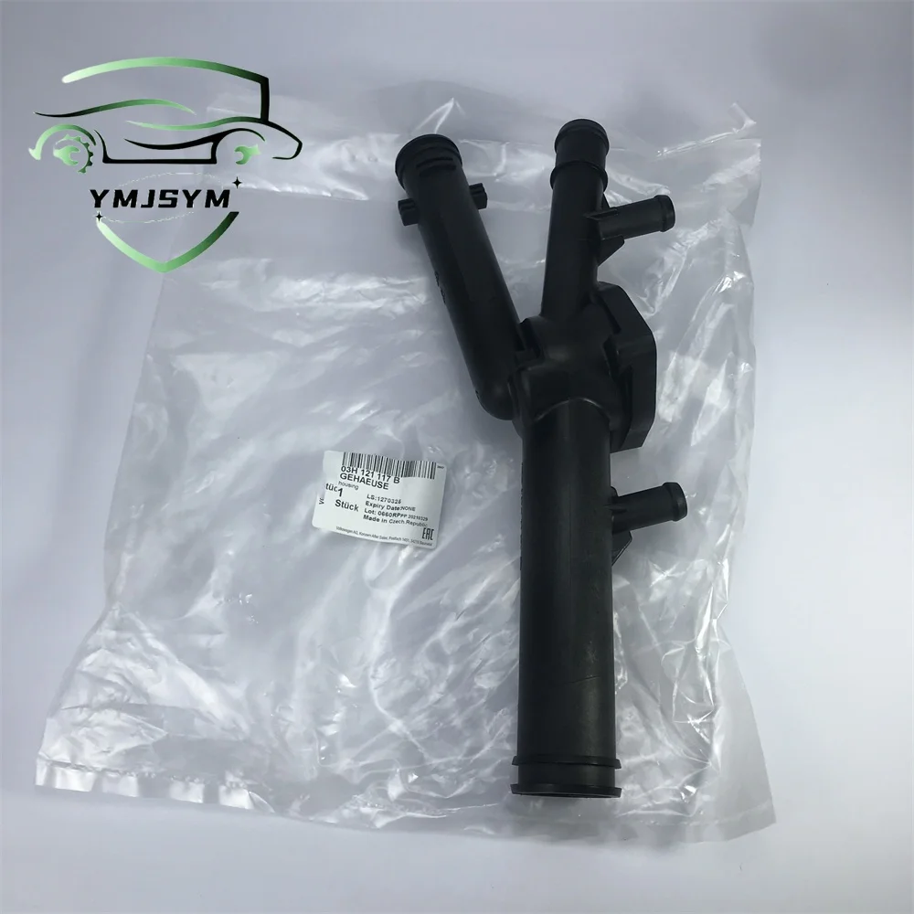 03H12111 7B корпус термостата охлаждающей жидкости для Volkswagen CC Passat Touareg OE: 03H 121 117 B