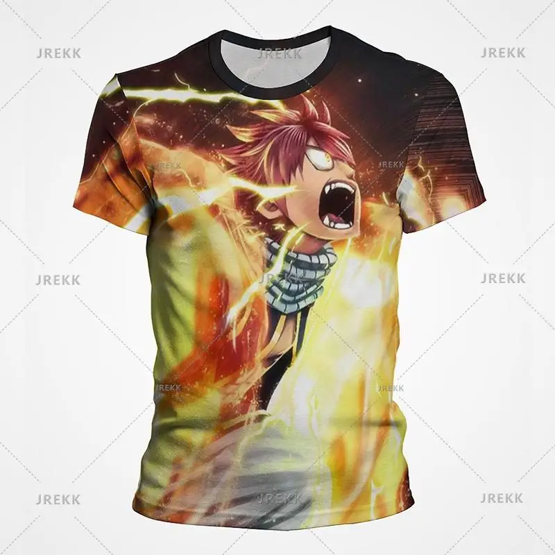 

Summer Fashion Anime Fairy Tail 3D Print T Shirts For Men 2023 Casual O Neck Short Sleeve Tees Graphics Children Unisex T-shirt