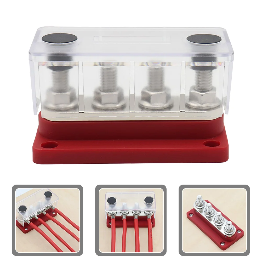 

Terminal Bus Bar 300A Terminal Strip Car Terminal Strip Electrical Bus Bar Block Car RV Line Modification Accessories