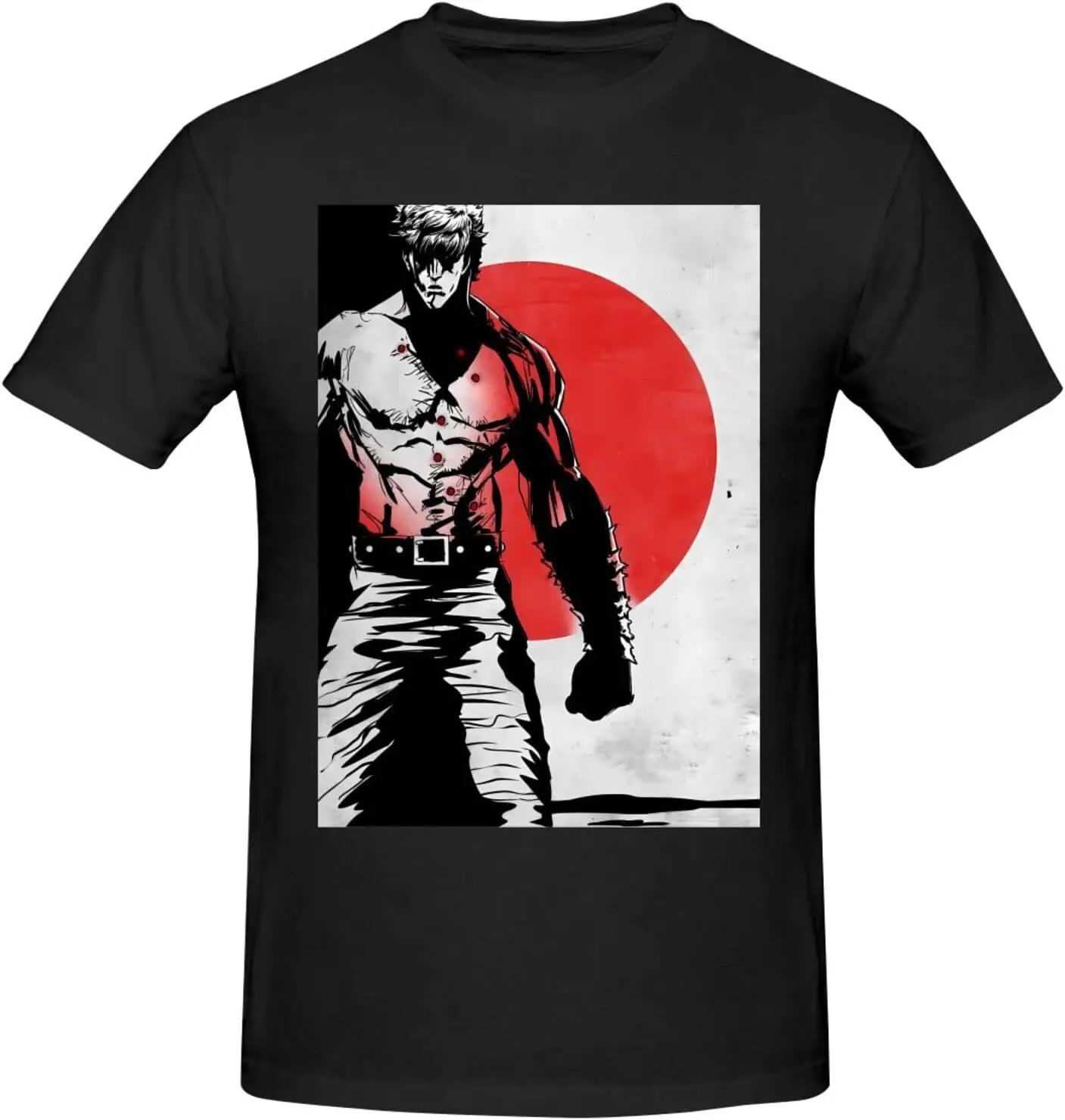 Рубашка Fist of The North Star мужская персонализированная футболка с круглым вырезом и