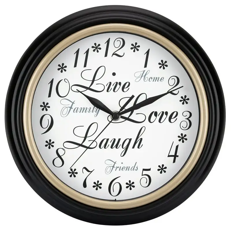 

Live, Laugh, Love Wall Clock Home decor luxury modern design Wall decor Digital clocks Melting clock Light up clock Reloj de par