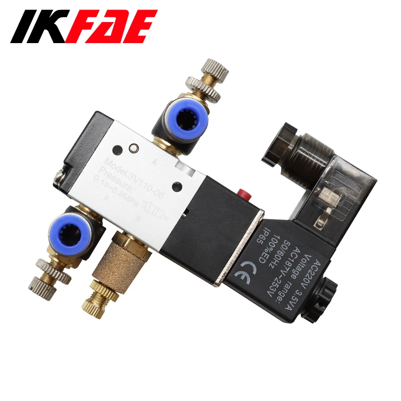 Пневматический Соленоидный клапан 3/2 Way Airtac Тип 2 Позиция 3 порта управляемый