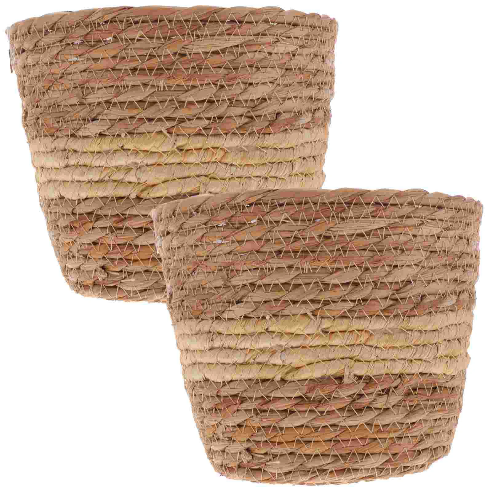 

Hand Woven Pot Woven Flower Basket Weaving Basket Flower Pot Home Decor