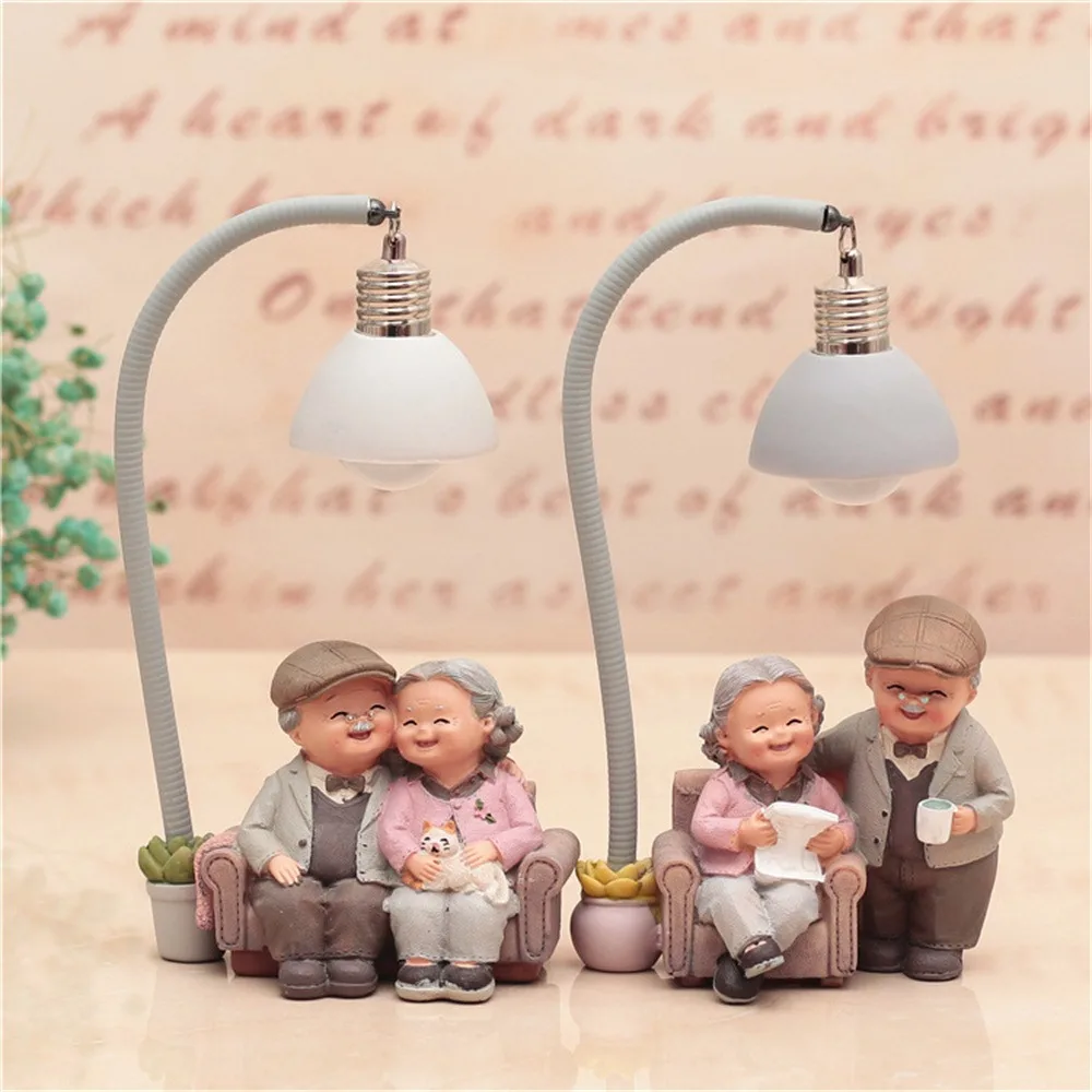 

Подвесной дедушка и дедушка, креативный декор для пар, памятный подарок, освещение для чтения, домашнее освещение, декоративная прикроватная лампа