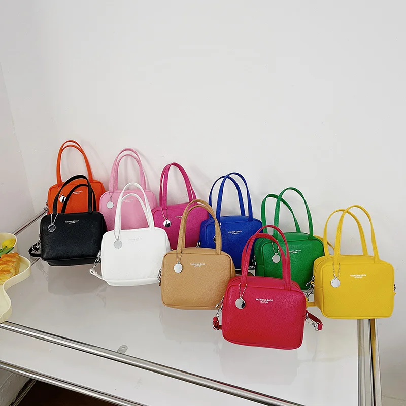 

2023 New Summer Handbags For Women Simple Crossbody Bags For Women Pu Leather Women'S Shoulder Bag Solid Color Women'S Bag