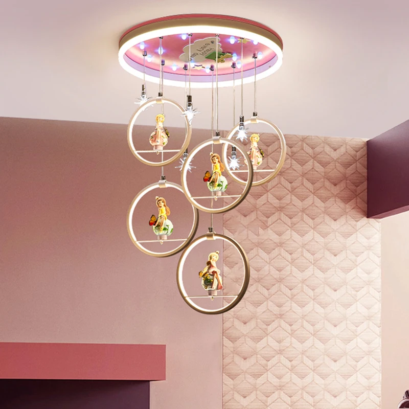 

Pendant Lamp Led Art Chandelier Light Room Decor Modern girl kids bedroom decorative dining room Ceiling indoor interior Ceiling