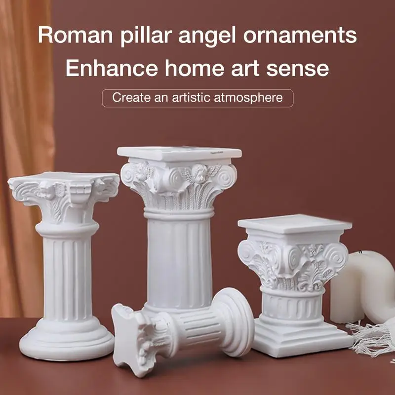 

Roman Pillars Greek Columns Greek Column Resin Statue Greek Pillar Sculpture Centerpiece Resin Figurine Table Decorations For