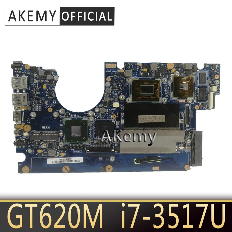 

Akemy UX32VD Laptop motherboard for ASUS UX32VD UX32V UX32 Test original mainboard 2G RAM I7-3517U GT620M