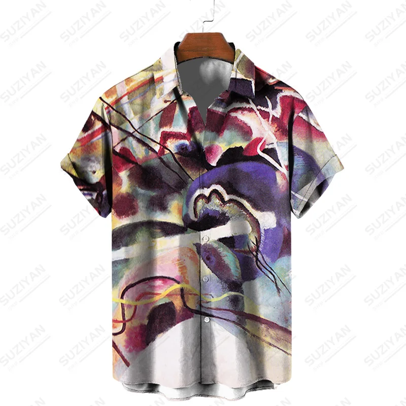 

Hot Selling Printed Shirt Shirts For Men Kapital Trendyol Designer Shirt Men Dress Shirt Top Wild Plaid Black Shirt New