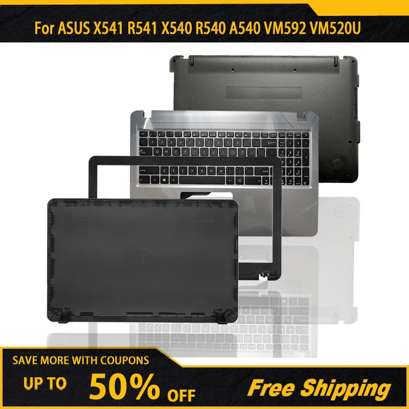 

For ASUS X541 R541 X540 R540 A540 VM592 VM520U Series Laptop LCD Back Cover/Front Bezel/Hinges Cover/Palmrest/BottomCase