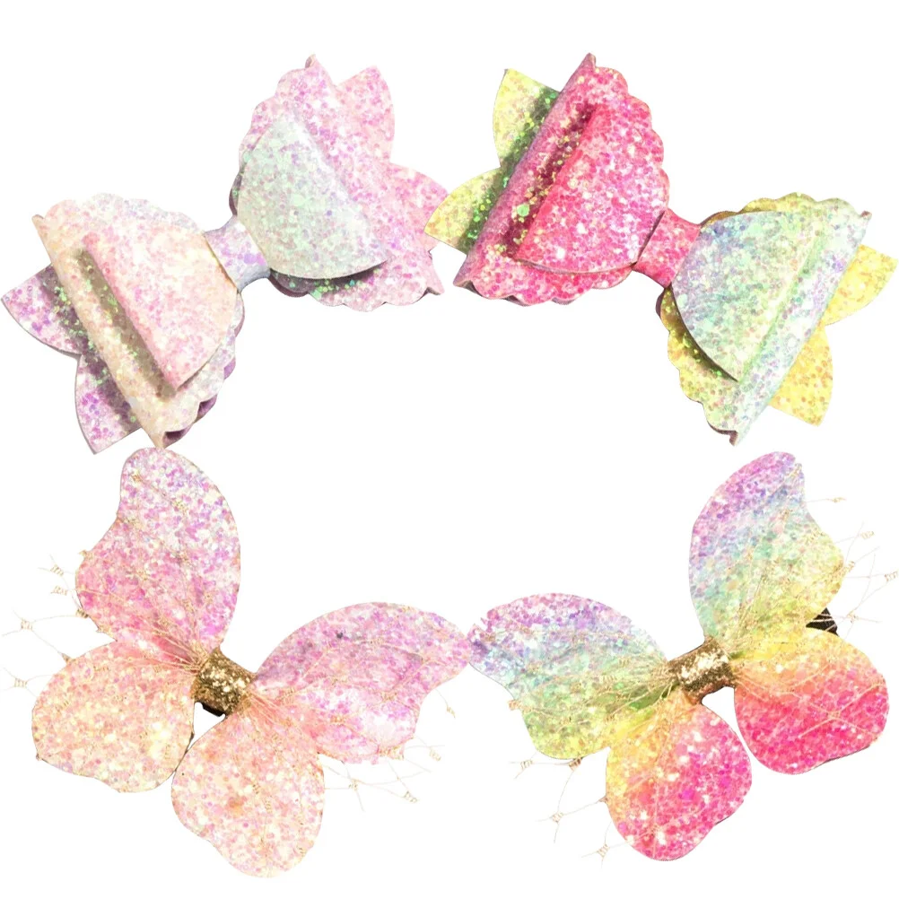 

Crocodile Skin Hair Clip Girls Butterflies Hairpin Womens Clips Accessories Barrettes Small Kids