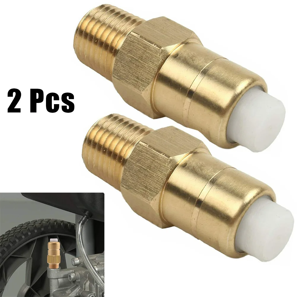 

2pcs High Pressure Washer Heat Relief Valve 1/4\\\" NPT Tool Daily Thermal Release Valve For Pressure Washer Pump Tools