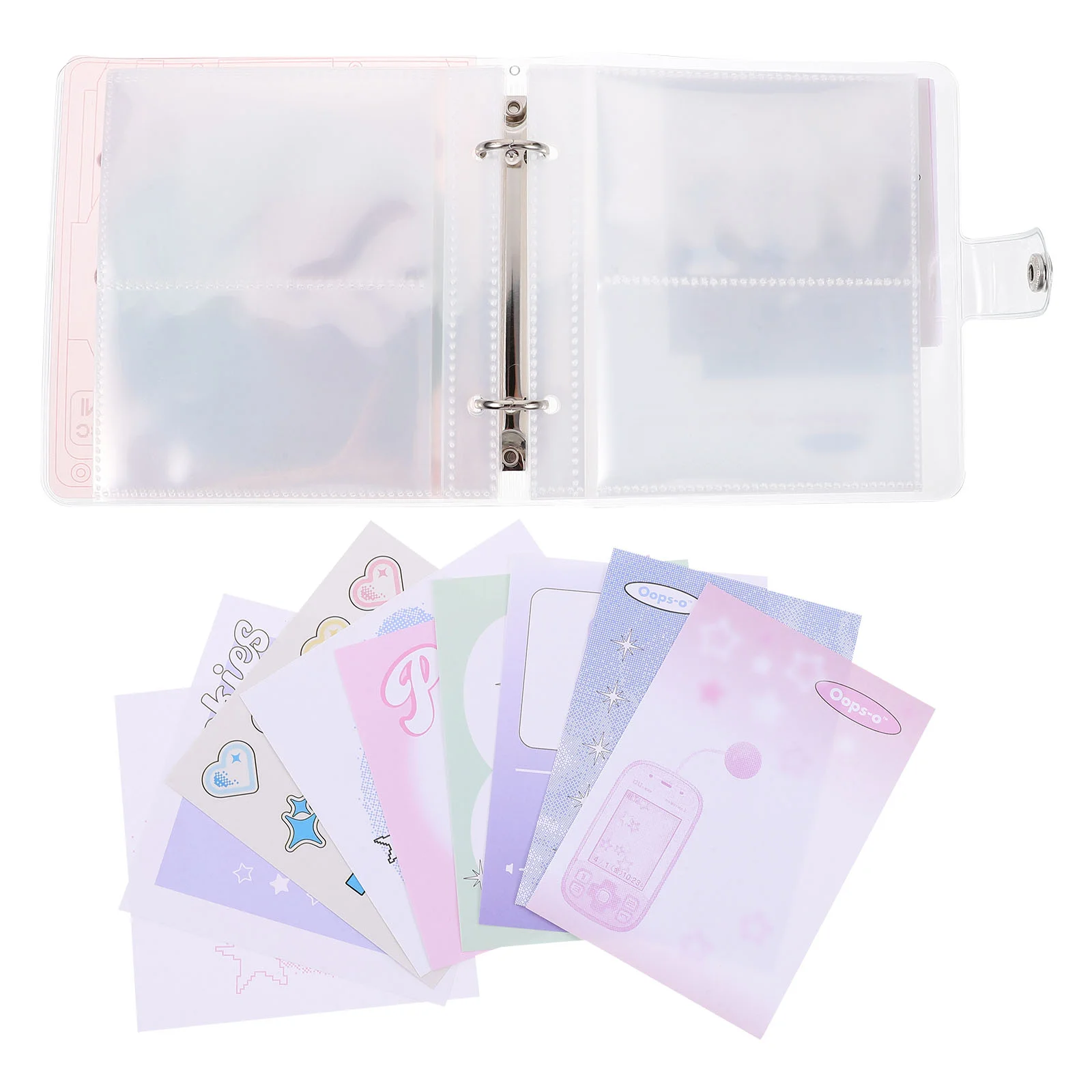 Фотоальбомы Американский Ретро CD-карта Звезда Хранение вкладышей (розовый)