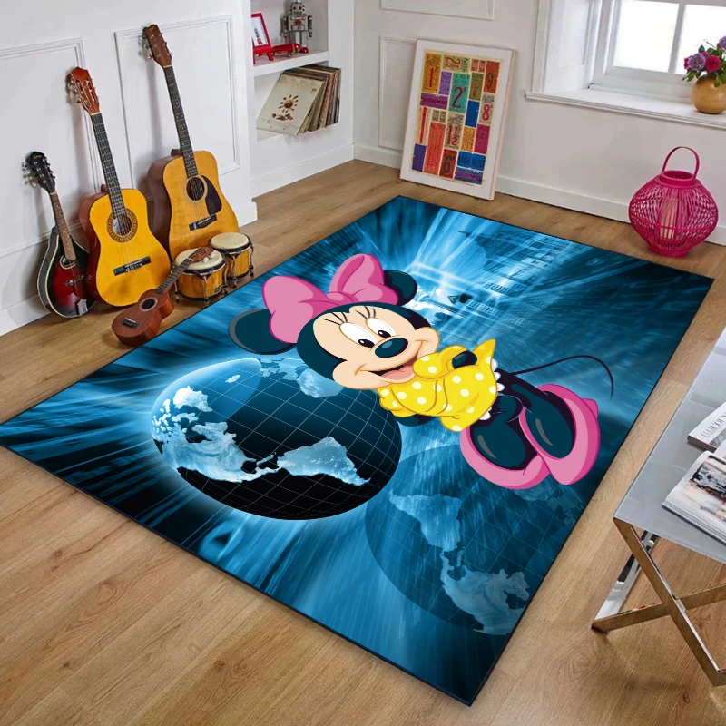 Disney Микки Минни Маус Детский игровой коврик для спальни Противоскользящий